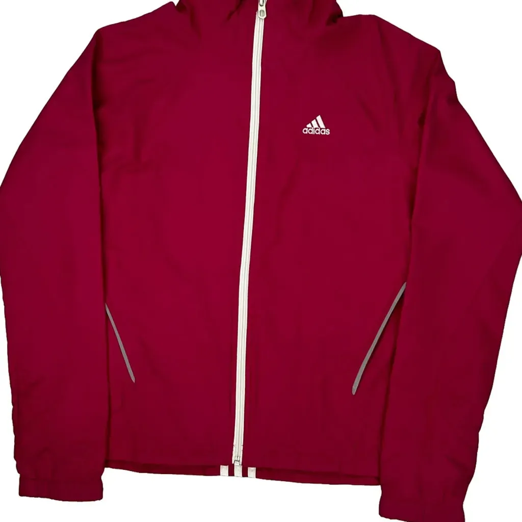 Adidas Windbreaker - Small Red Polyester