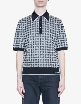 Amiri Black MA Quad Polo T-Shirt