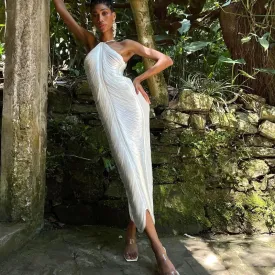 Backless Tassel Maxi Dress