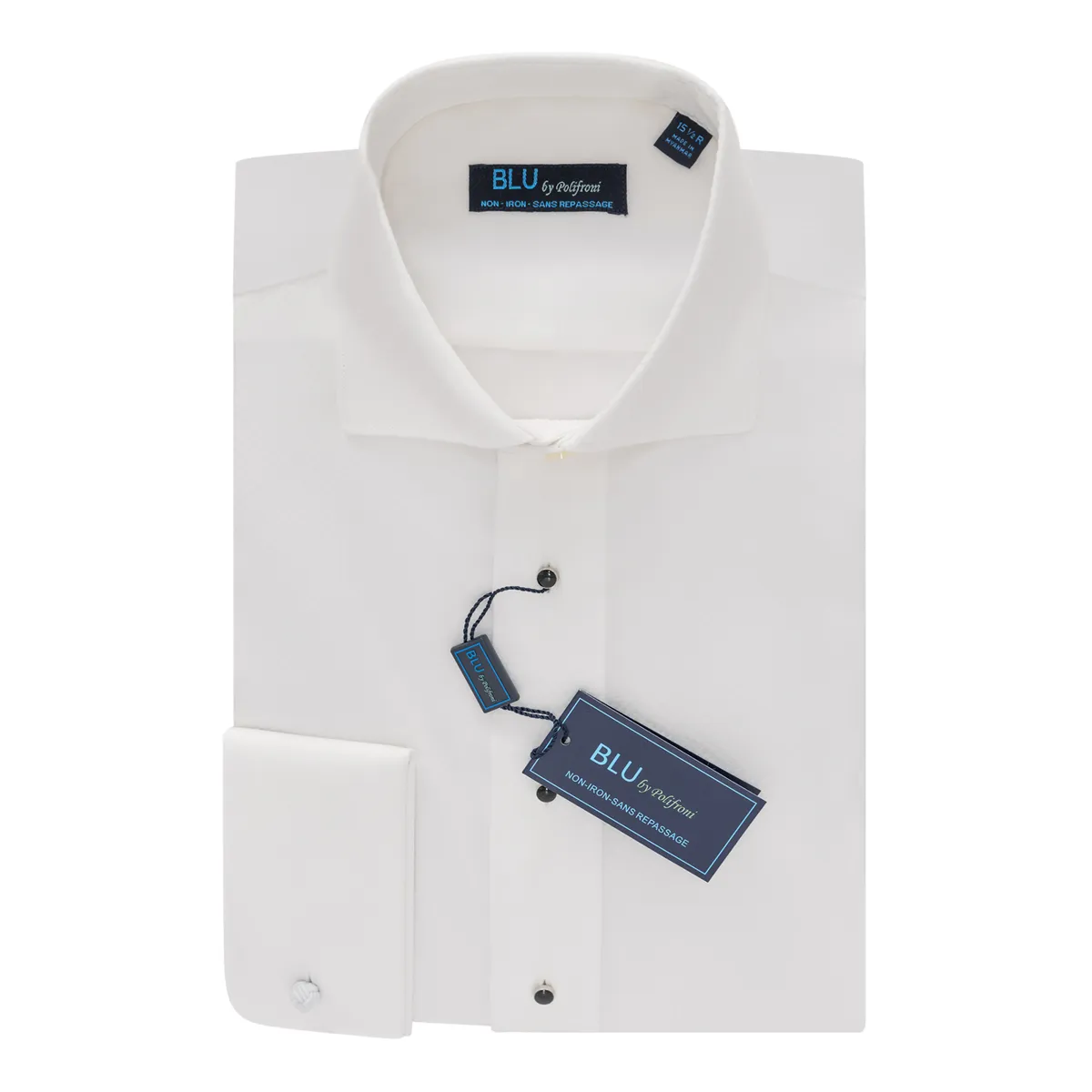 BLU TUXEDO SHIRT- White