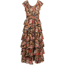 Bohemian Maxi Dress - Rose Garden
