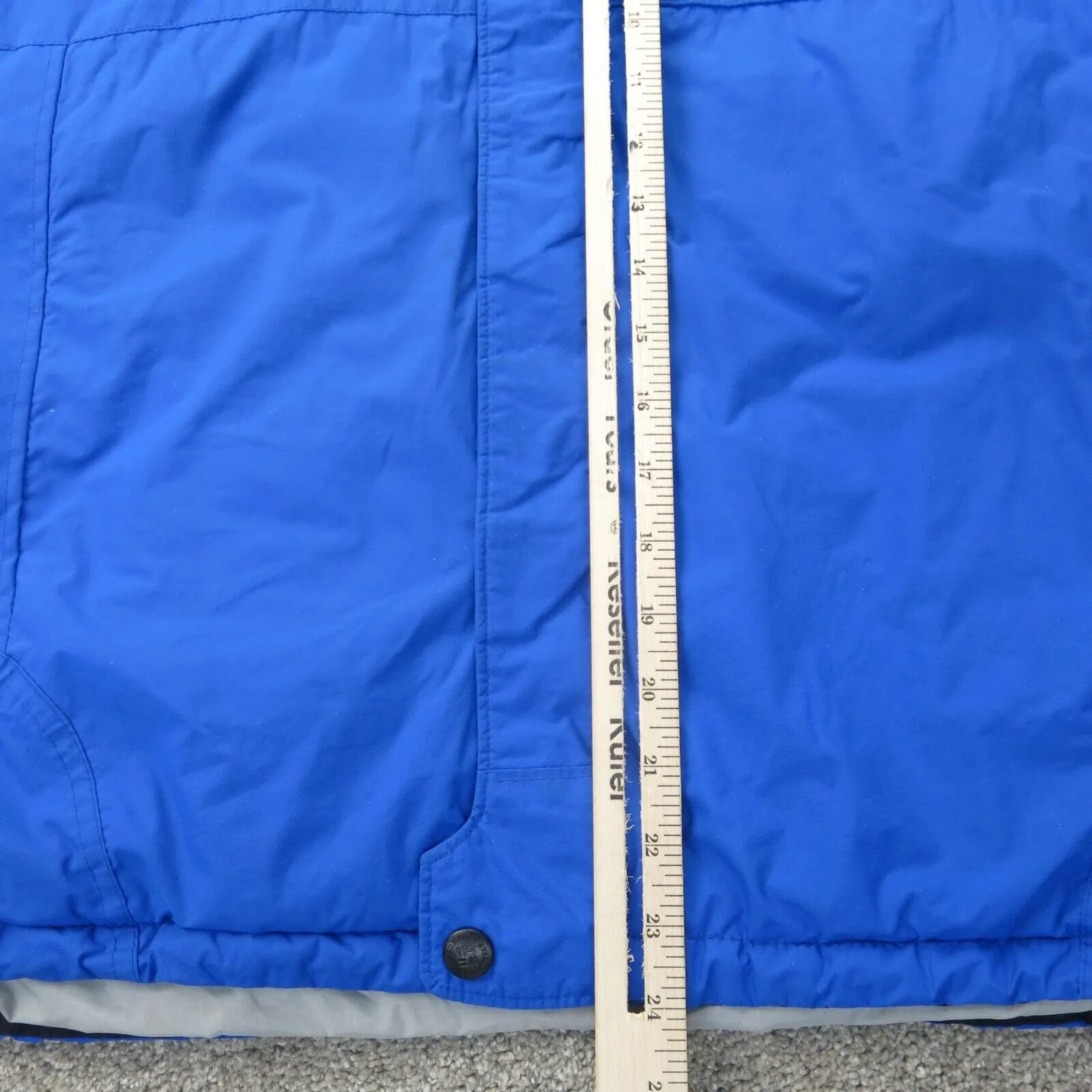 Columbia Jacket Mens Medium Blue Black Windbreaker Lightweight Outdoor Parka