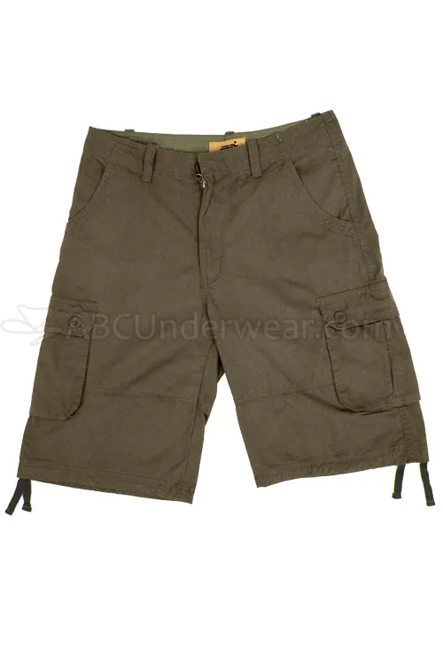 Cotton Cargo Shorts - Gray