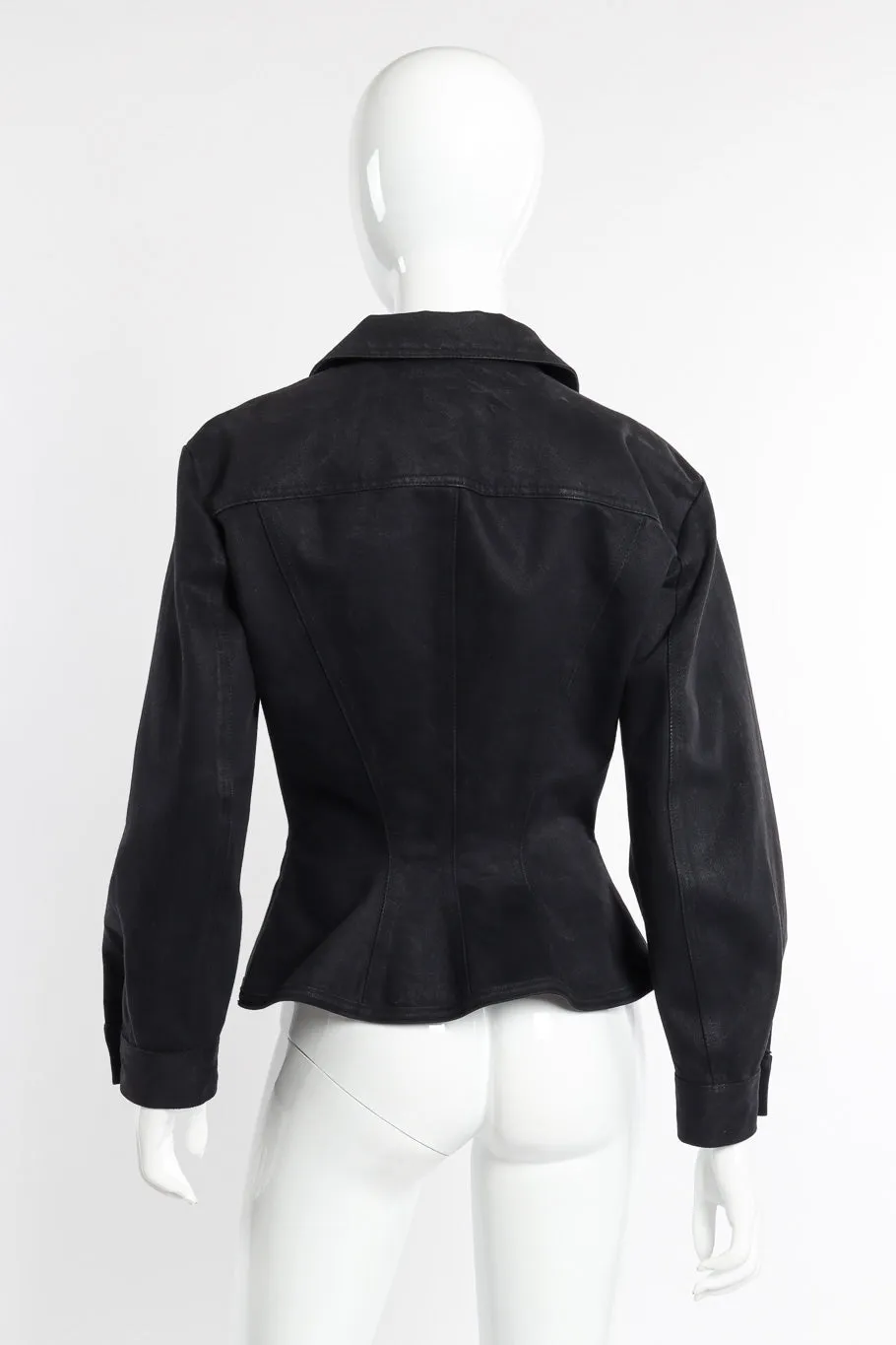 Denim Peplum Jacket