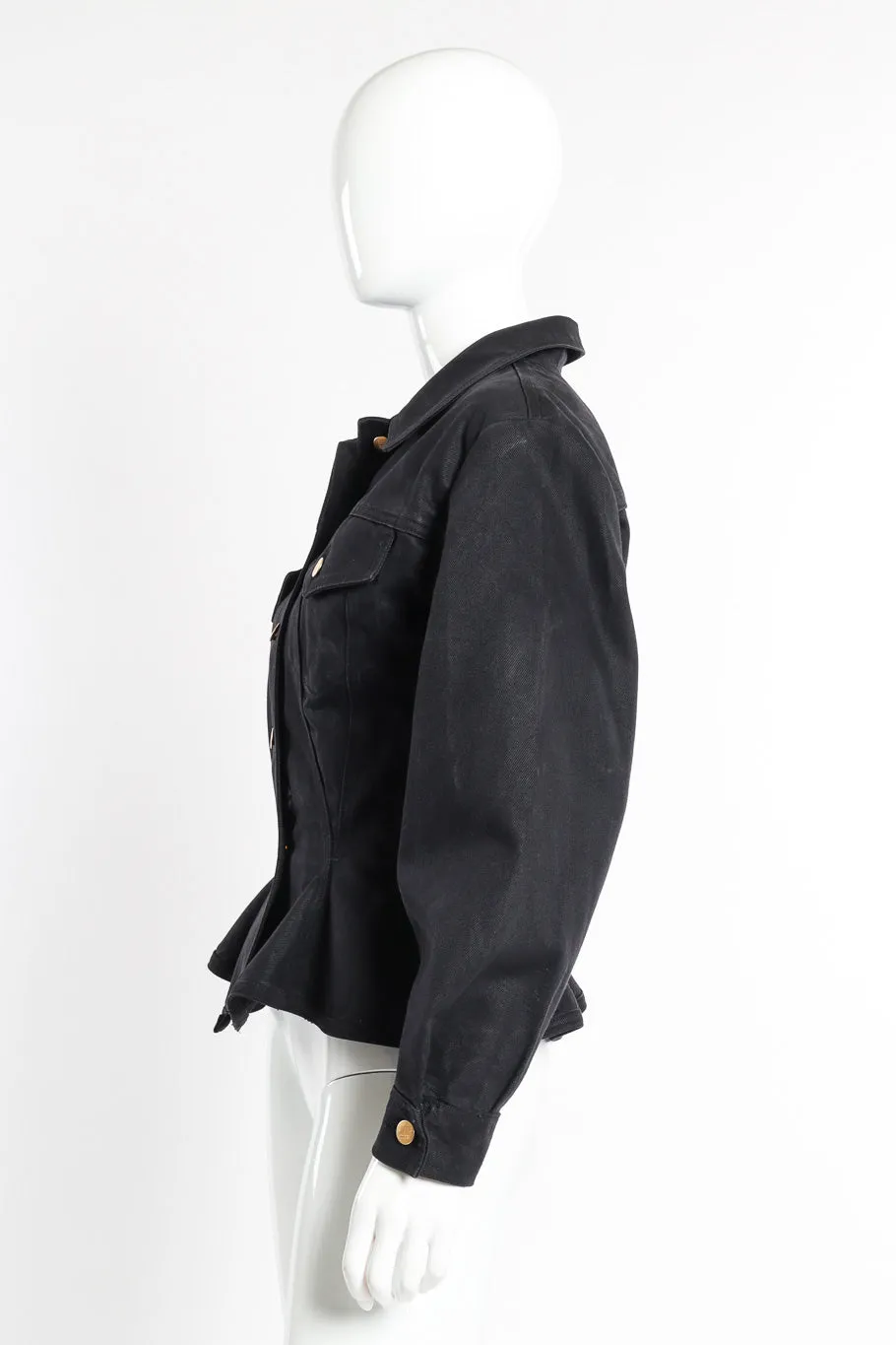 Denim Peplum Jacket