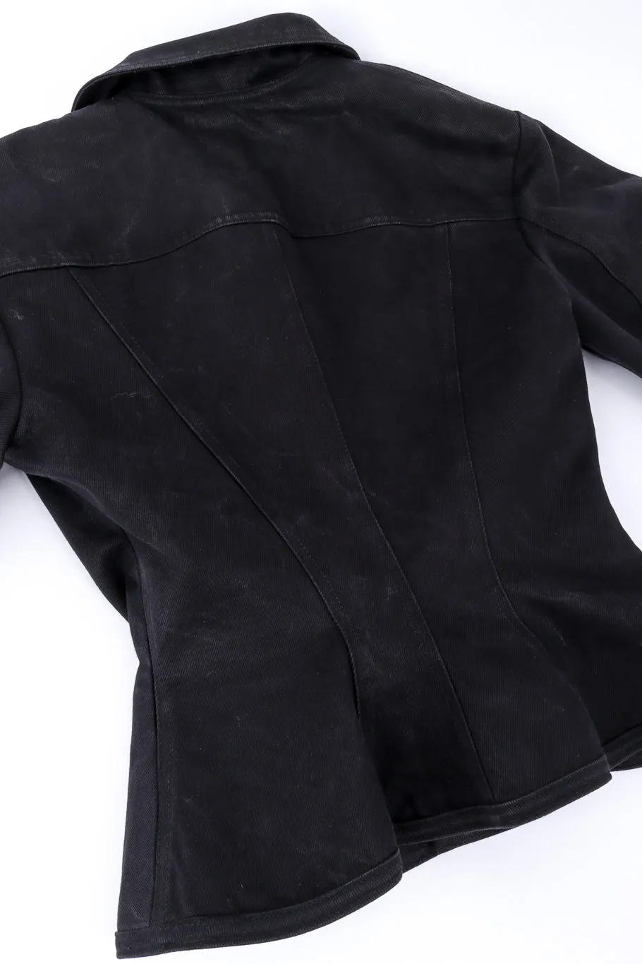 Denim Peplum Jacket