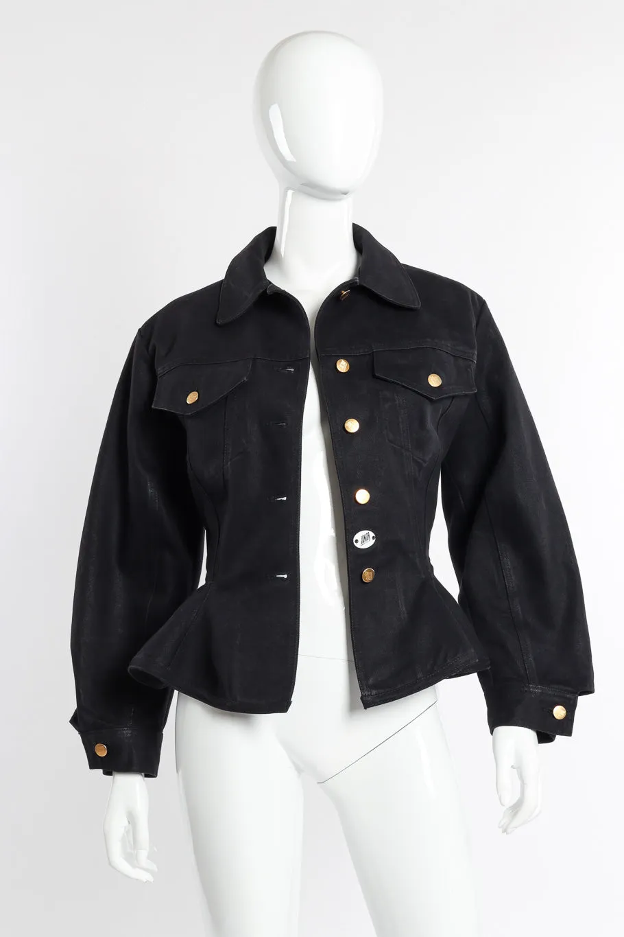 Denim Peplum Jacket