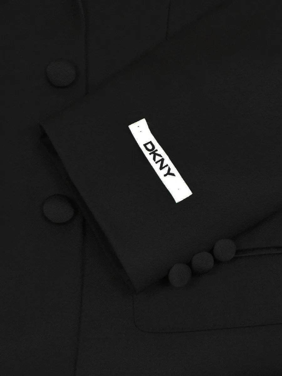 DKNY 21048 100% Wool Tuxedo - Solid - Black