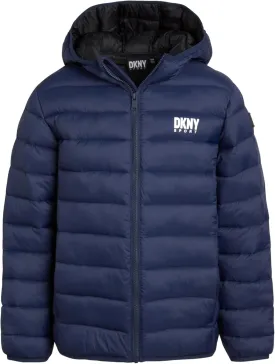 DKNY Boys Jacket  Midweight Insulated Quilted Outerwear Parka Puffer Coat  Water Resistant Boys Winter Hooded Jacket (8-20)