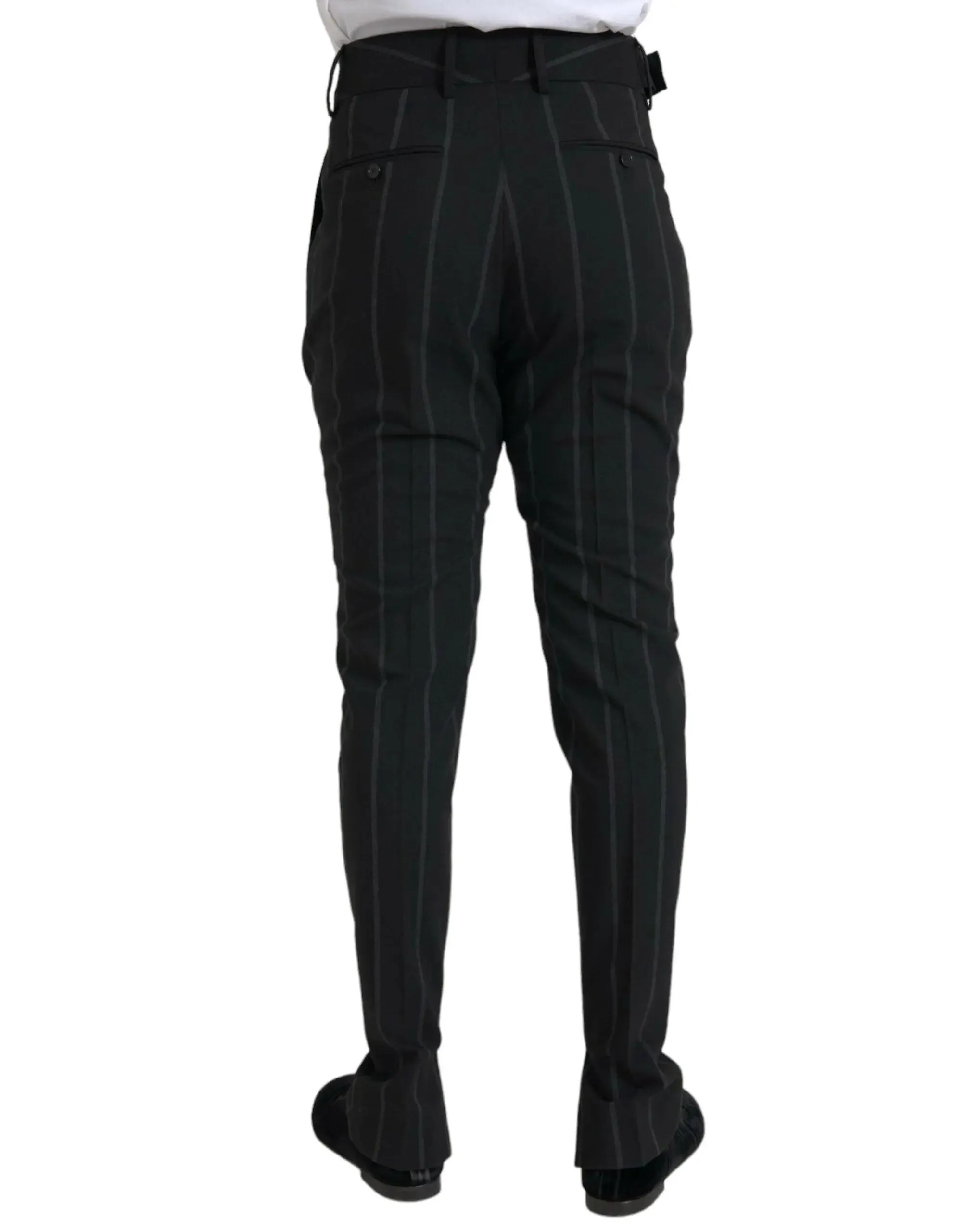 Dolce & Gabbana Black Striped Slim Pants