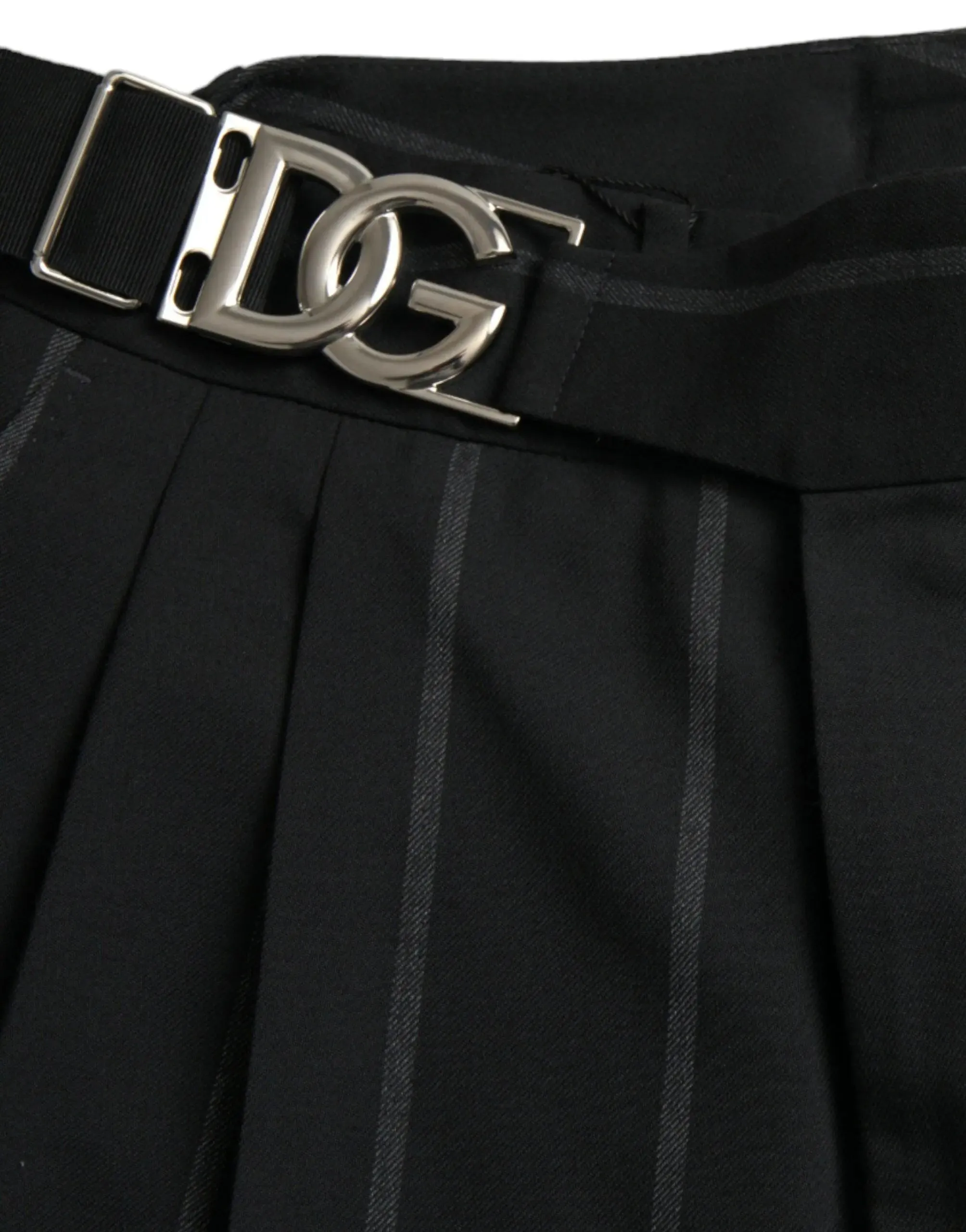 Dolce & Gabbana Black Striped Slim Pants