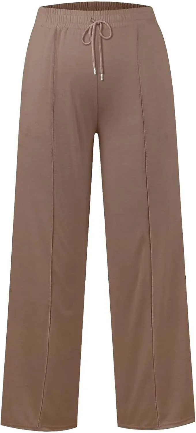 Girls Oversized Wide Leg Sweatpants Kids Baggy Straight Leg Track Pants Casual Plain Pockets Teen Straight Trousers