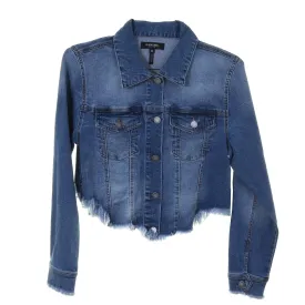 JACKET22 - Plain Denim Crop Jacket