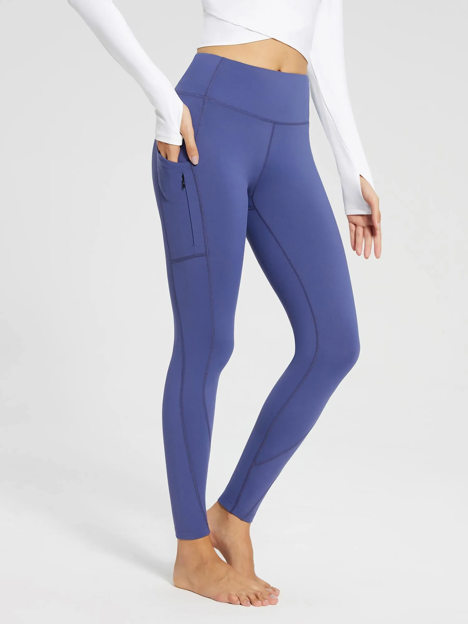 Laureate Fleece-Lined High Rise Pocket Leggings