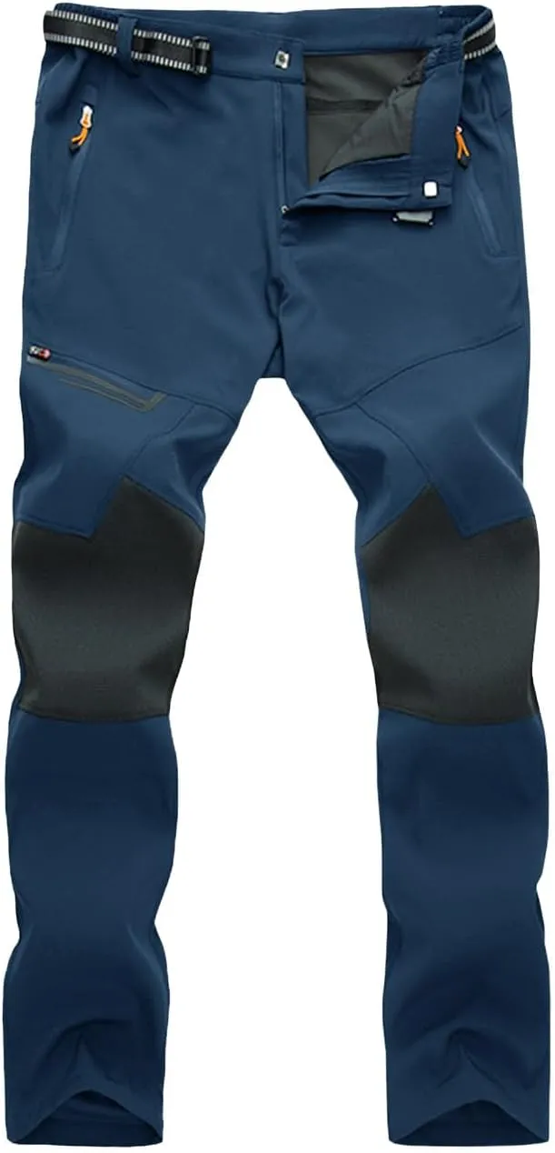 Men's Hiking Pants Quick-Dry Water Resistant Lightweight Work Outdoor Pants with Zipper Pockets