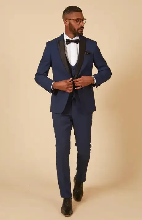 Navy Tuxedo 3-Piece Suit