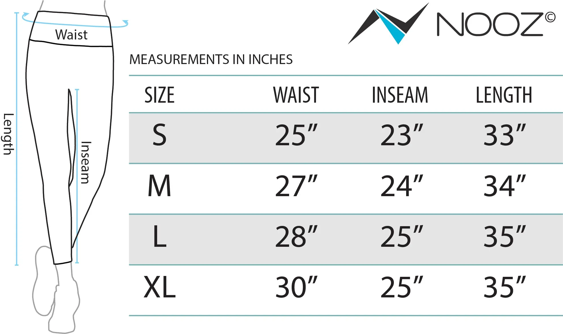 Nooz High Waisted SubZero Opaque Yoga Fleece Lined Thermal Leggings