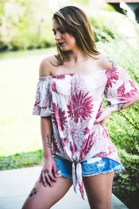 Off Shoulder Floral Top