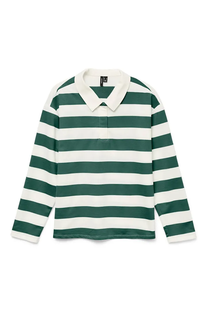 Pernille Striped Polo Tee
