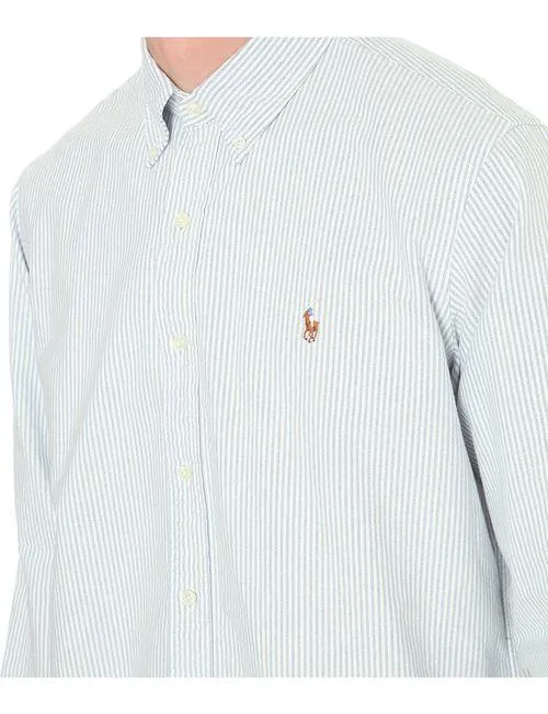 Polo Ralph Lauren Striped Standard-Fit Shirt Blue Strip For Men