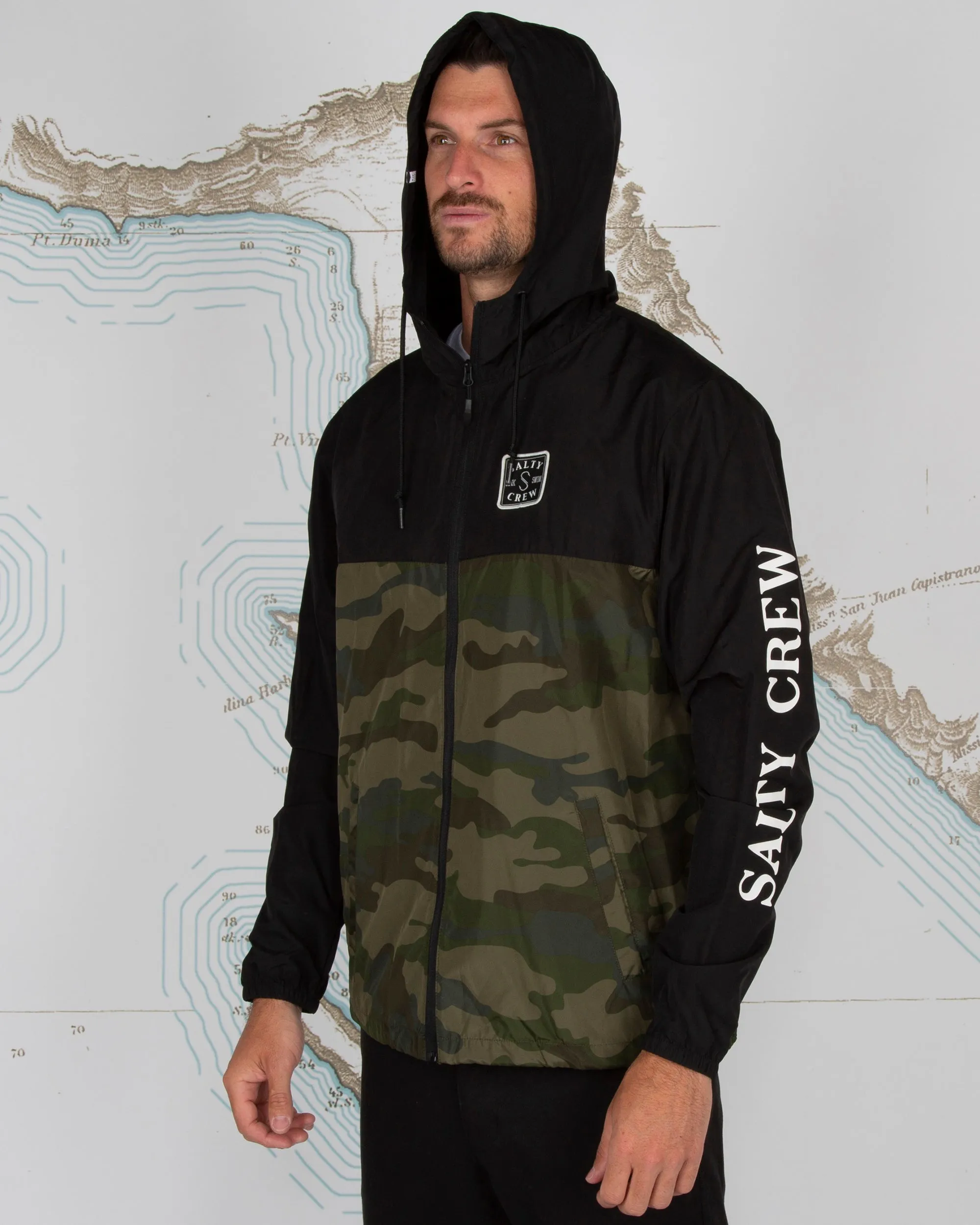 S-Hook Windbreaker - BLACK CAMO