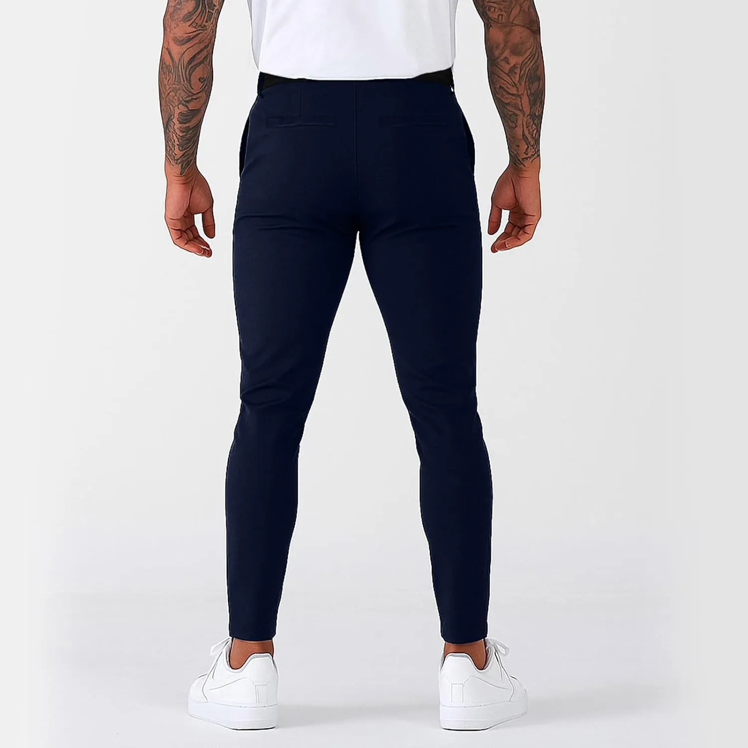Slim Fit Dress Pants for Men Stretchy Straight Fit Work Pants Mencomfy Tapered Pencil Golf Jogger Pants with Pockets