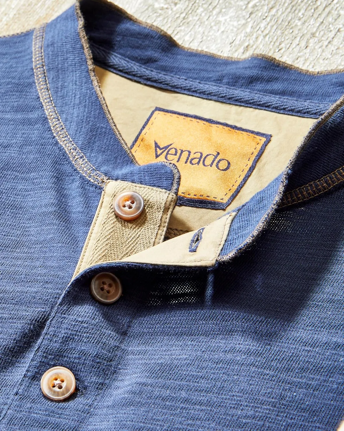 Venado Heavyweight Flex Henley - Long Sleeve Shirts for Men