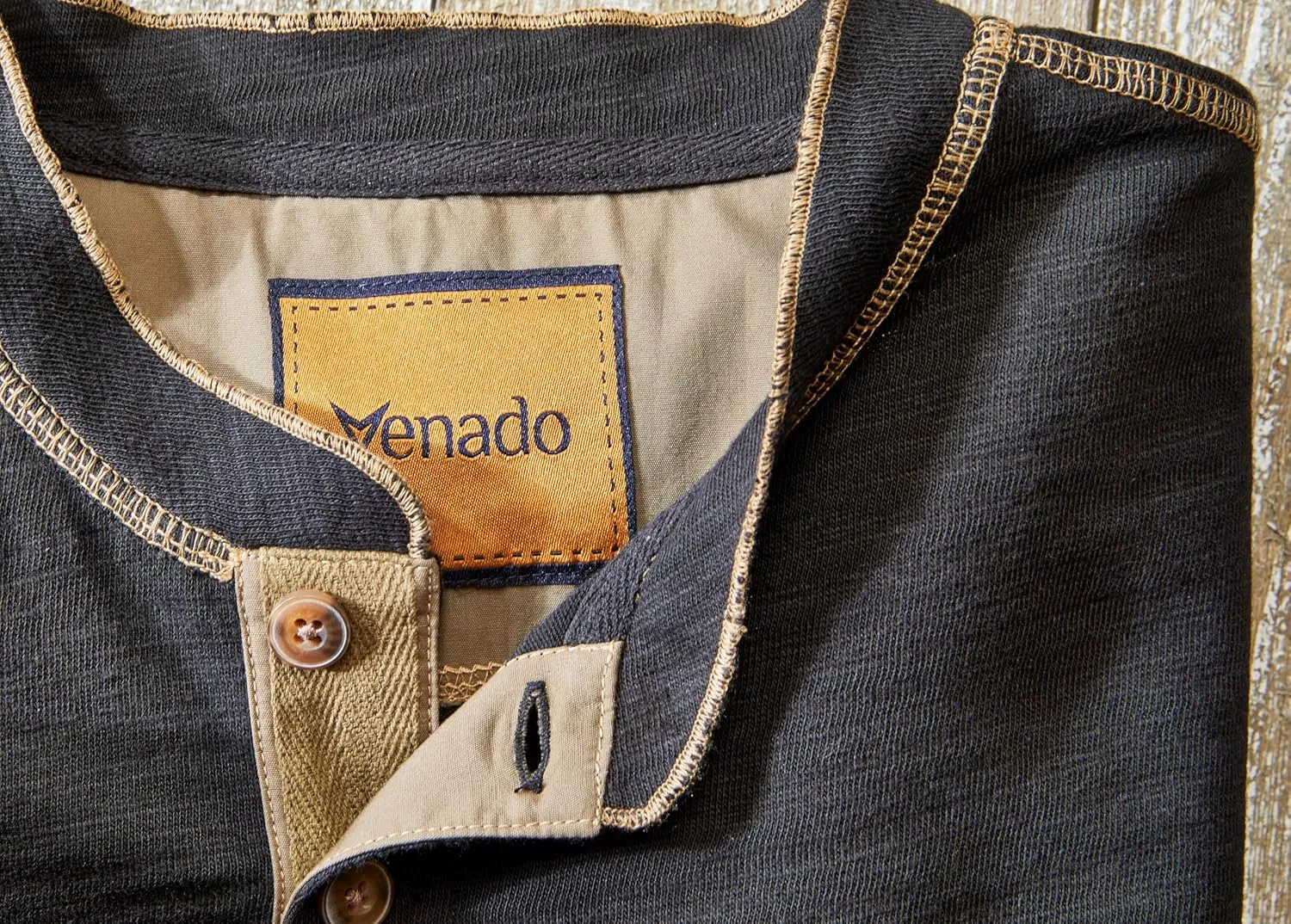 Venado Heavyweight Flex Henley - Long Sleeve Shirts for Men