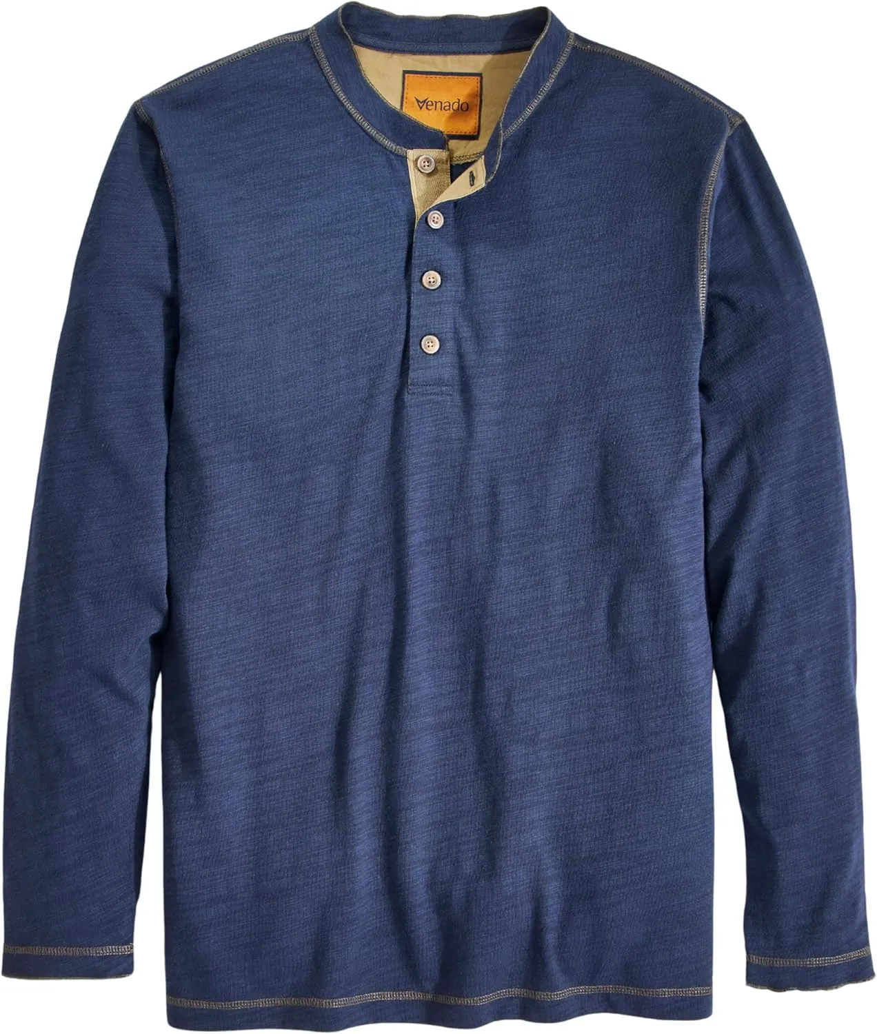 Venado Heavyweight Flex Henley - Long Sleeve Shirts for Men