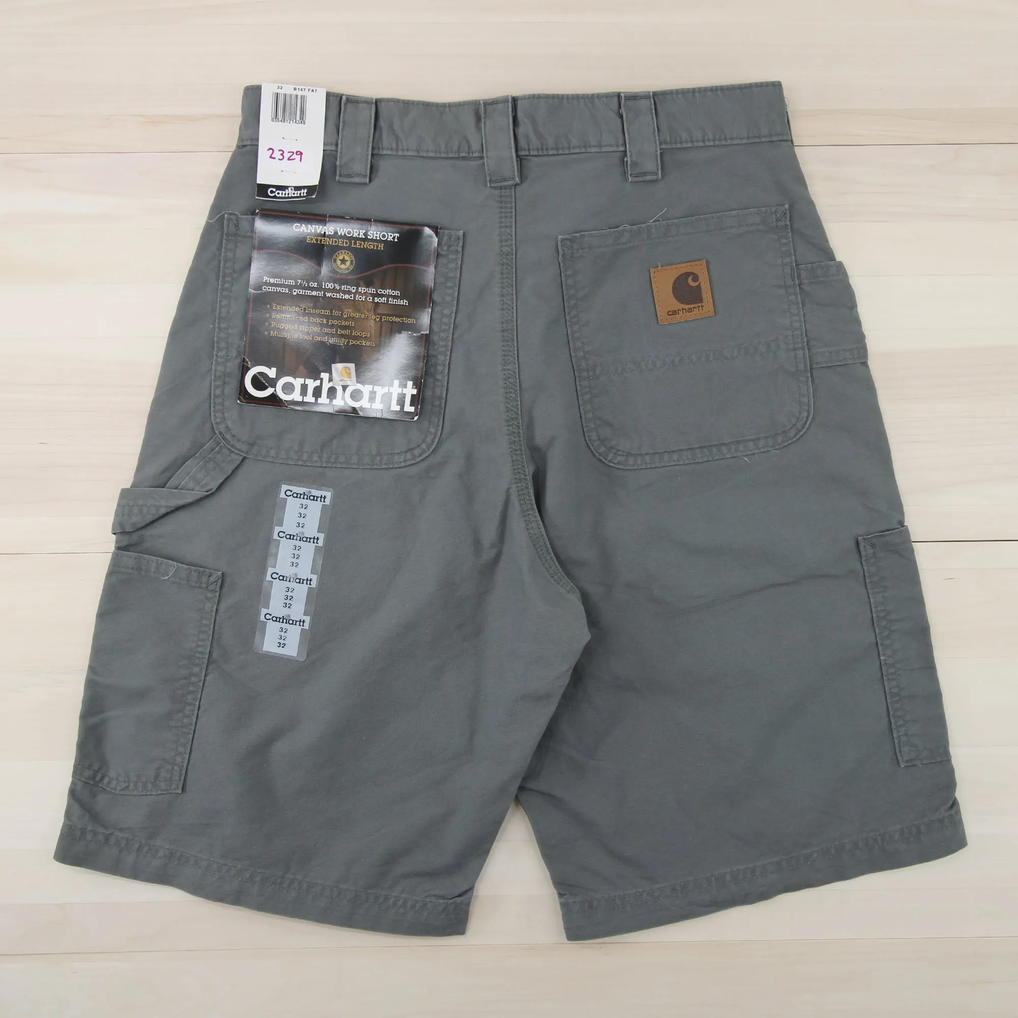 Vintage Carhartt B147 FAT (fatigue) Relaxed Fit Canvas Shorts NWT 32x10.5