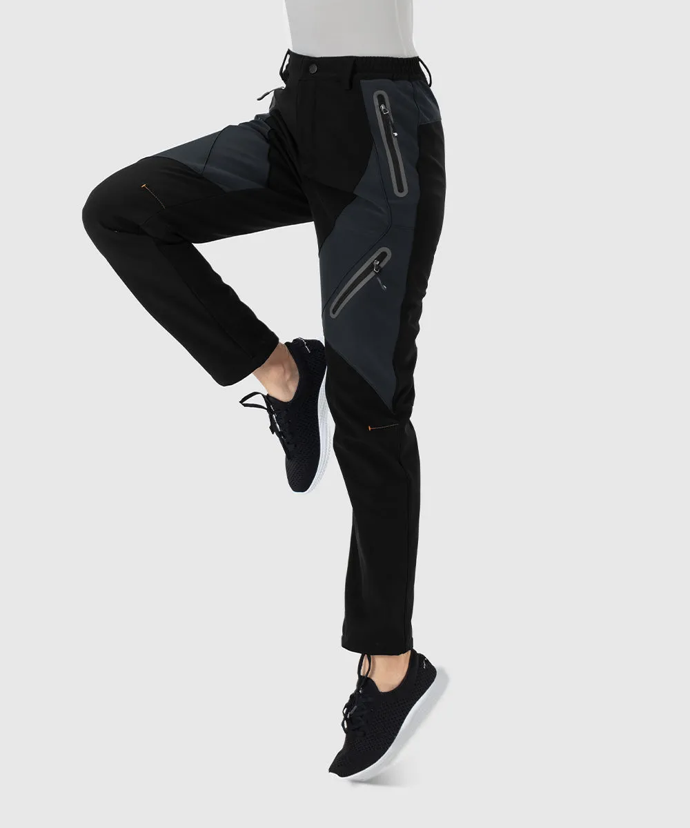 Women's Windproof Fleece Lined Hiking Pants