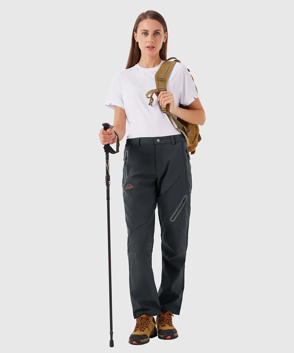 Women's Windproof Fleece Lined Hiking Pants
