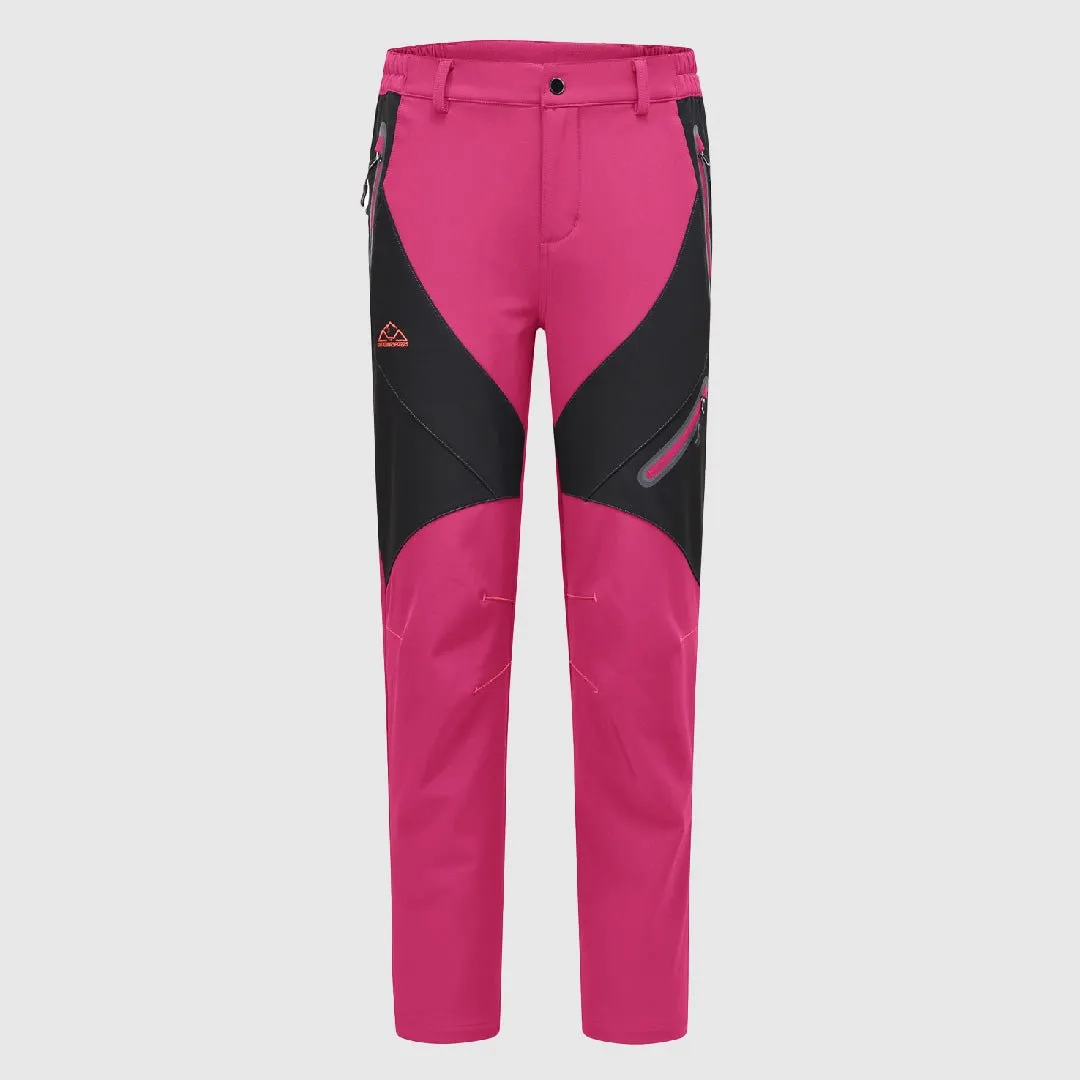 Women's Windproof Fleece Lined Hiking Pants