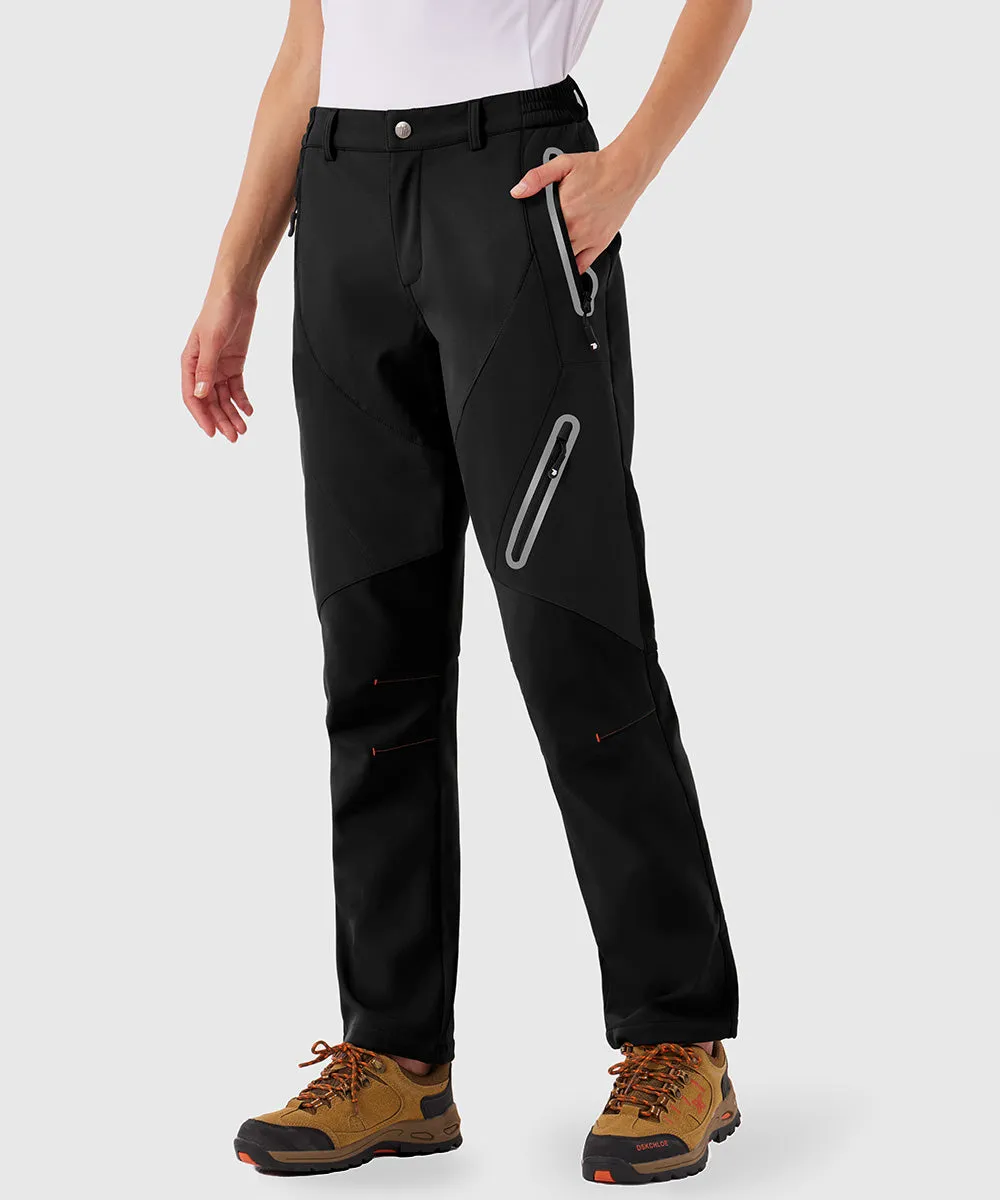 Women's Windproof Fleece Lined Hiking Pants