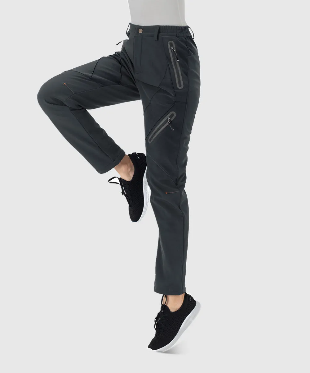 Women's Windproof Fleece Lined Hiking Pants