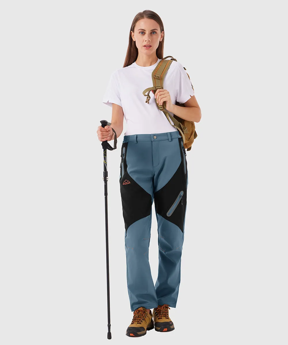 Women's Windproof Fleece Lined Hiking Pants