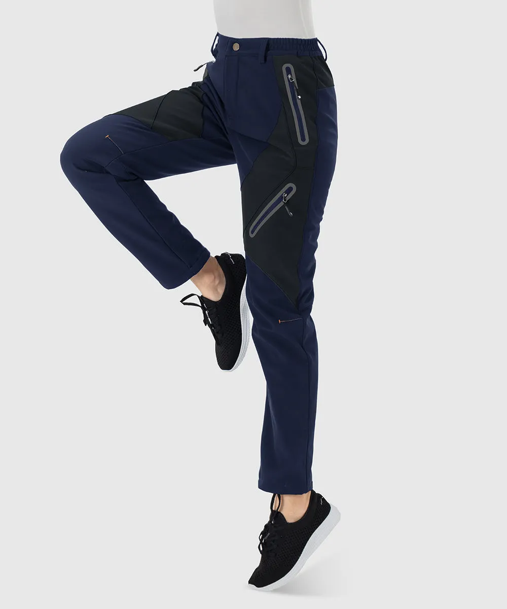 Women's Windproof Fleece Lined Hiking Pants