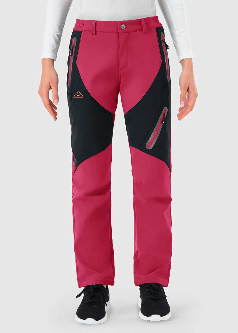 Women's Windproof Fleece Lined Hiking Pants