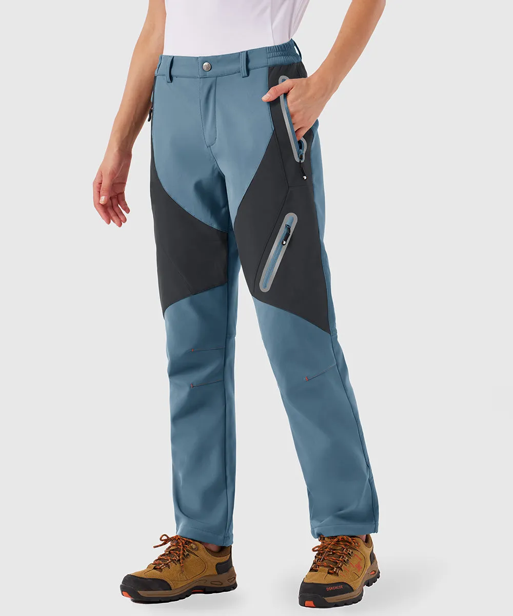 Women's Windproof Fleece Lined Hiking Pants