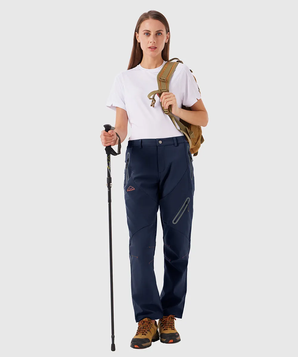 Women's Windproof Fleece Lined Hiking Pants