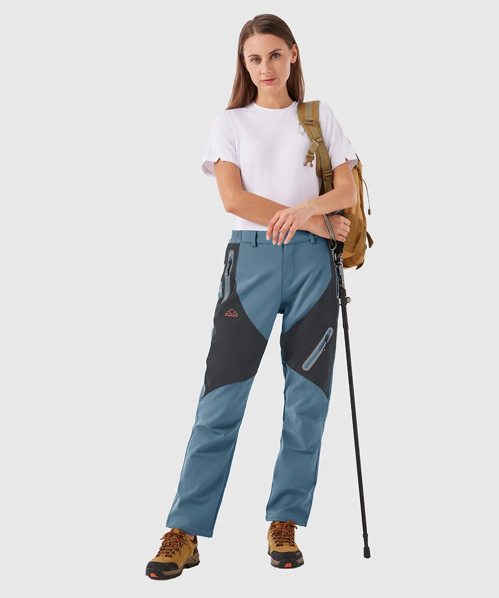 Women's Windproof Fleece Lined Hiking Pants