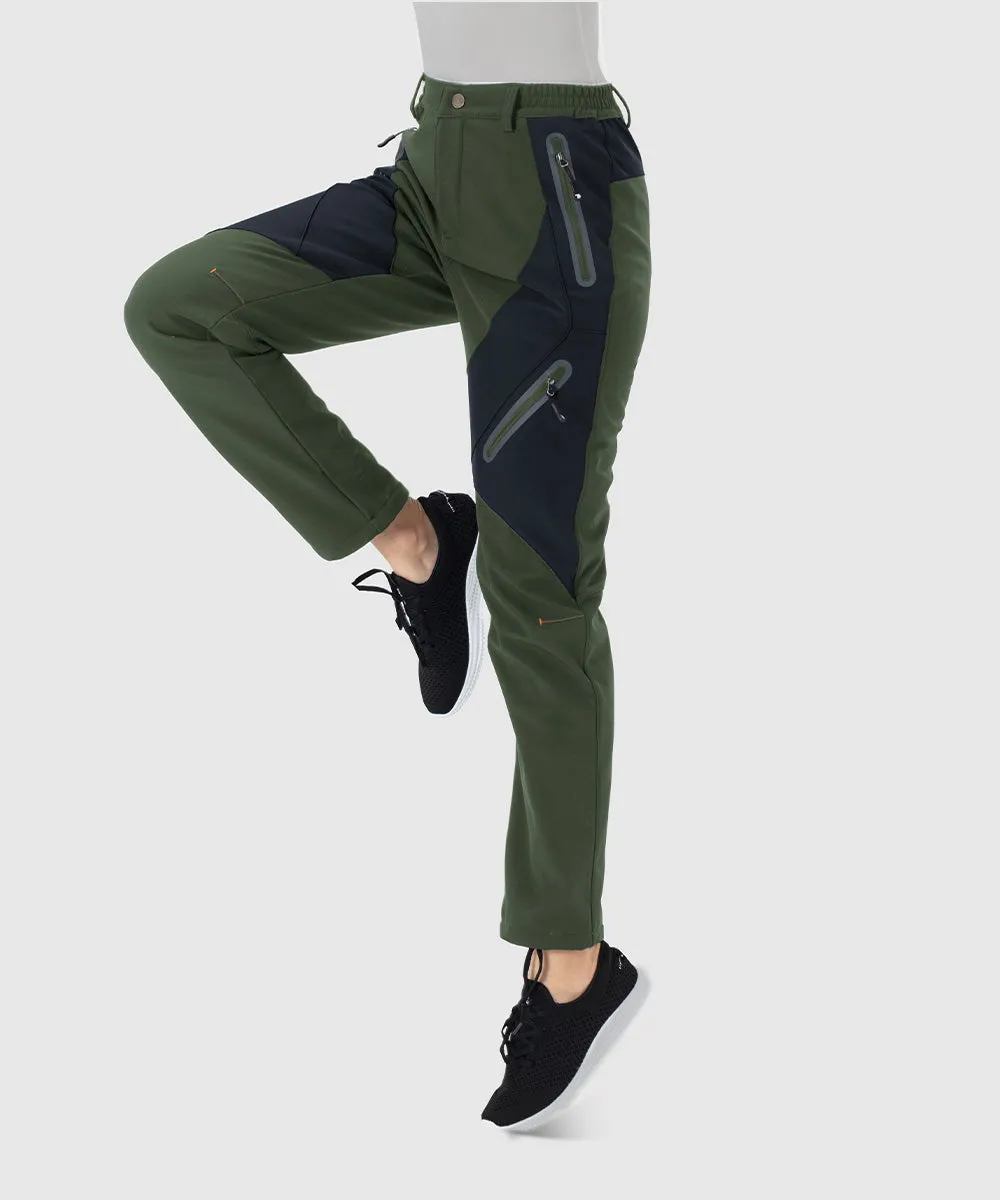 Women's Windproof Fleece Lined Hiking Pants