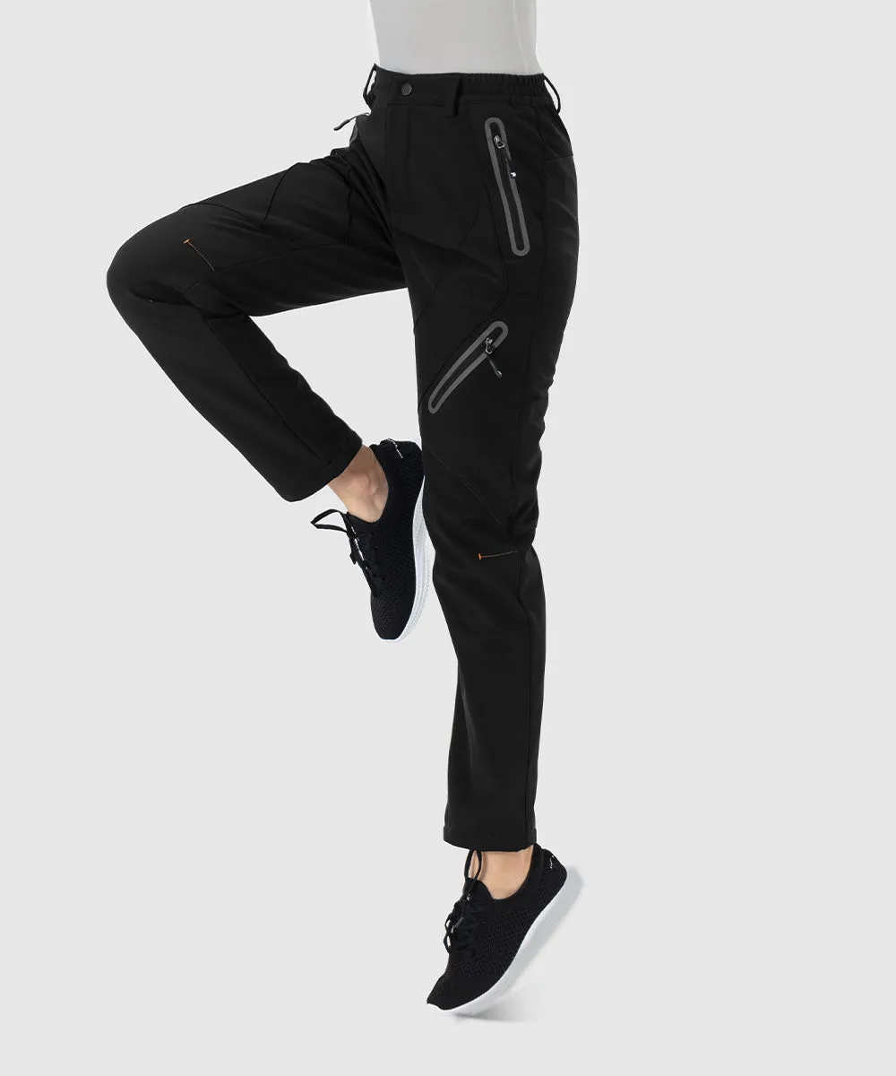 Women's Windproof Fleece Lined Hiking Pants