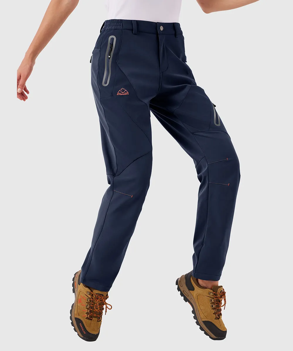 Women's Windproof Fleece Lined Hiking Pants