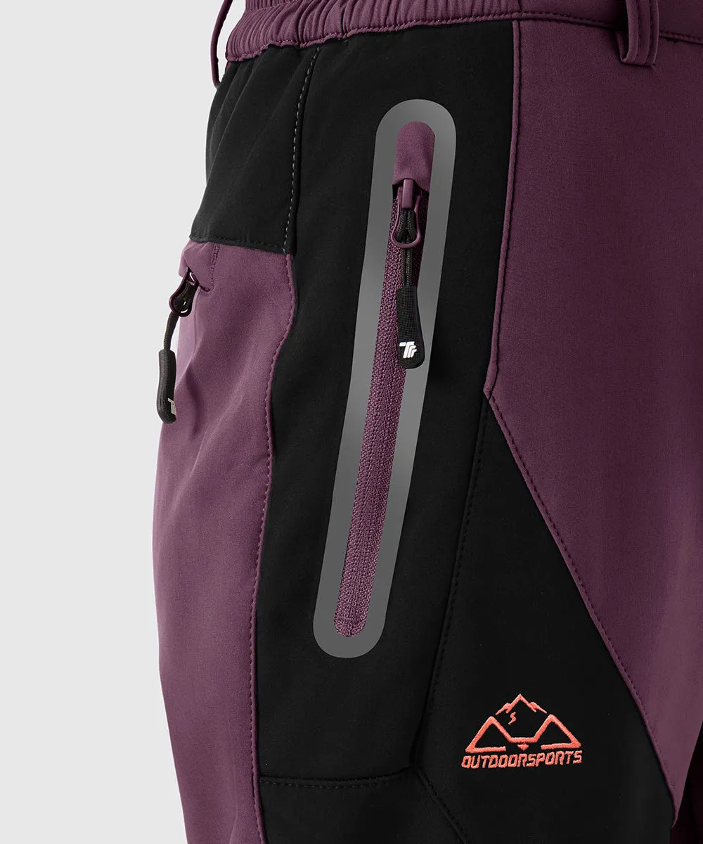 Women's Windproof Fleece Lined Hiking Pants