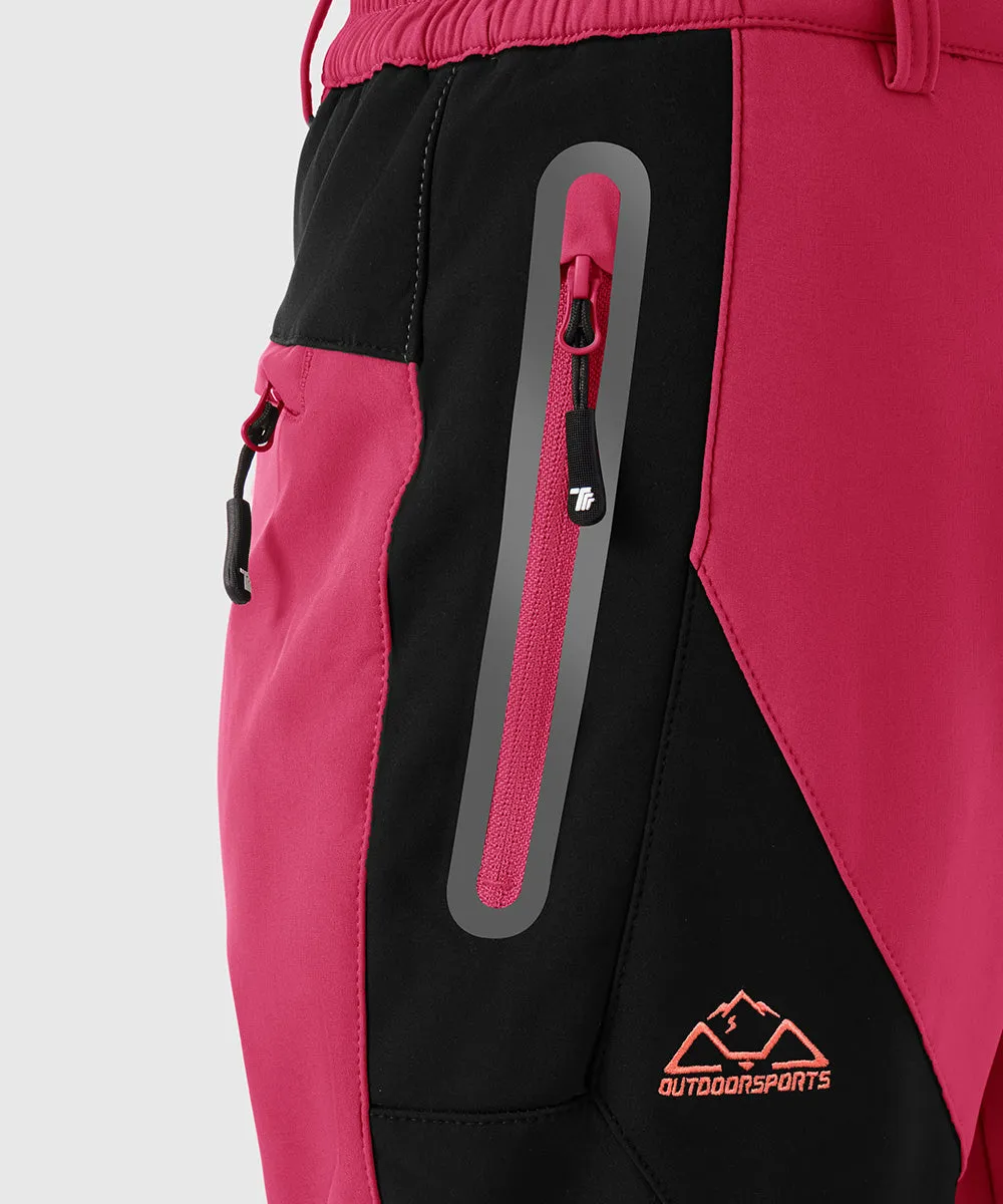 Women's Windproof Fleece Lined Hiking Pants