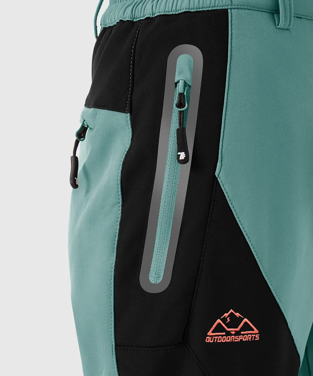 Women's Windproof Fleece Lined Hiking Pants