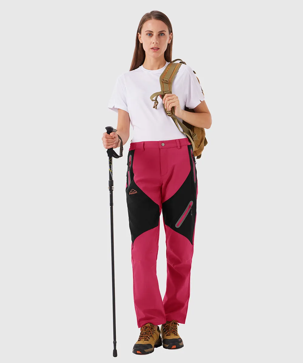 Women's Windproof Fleece Lined Hiking Pants