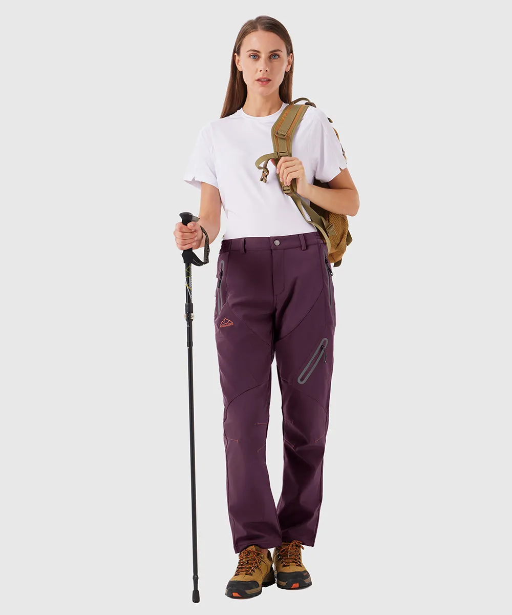 Women's Windproof Fleece Lined Hiking Pants