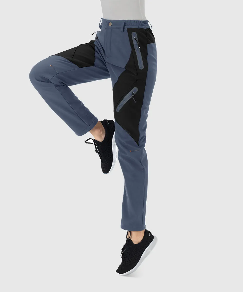 Women's Windproof Fleece Lined Hiking Pants